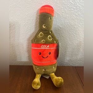 Gigglescape COLA SODA BOTTLE 10" NWT Stuffed toy plush